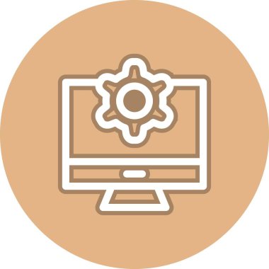 Satır Çemberi Vektör Simgesi Tasarımı Ayarlanıyor