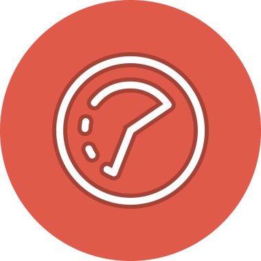 Zamanaşımı Satırı Çemberi Vektör Simgesi Tasarımı