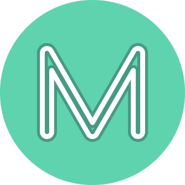  Posta Satırı Çemberi Vektör Simgesi Tasarımı