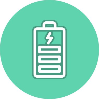 Güç Hattı Çemberi Vektör Simgesi Tasarımı