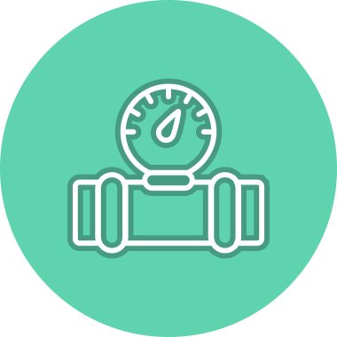 Yakıt Garı Çemberi Vektör Simgesi Tasarımı