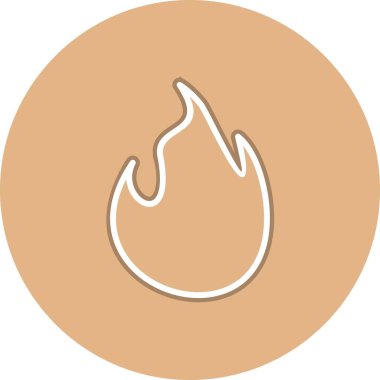 Ateş Hattı Çemberi Vektör Simgesi Tasarımı