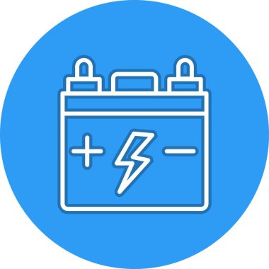 Pil Hattı Çemberi Vektör Simgesi Tasarımı