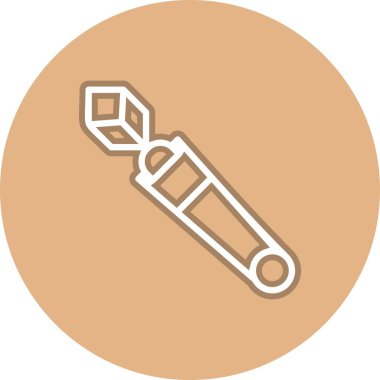 Asa Satırı Çember Vektör Simgesi Tasarımı