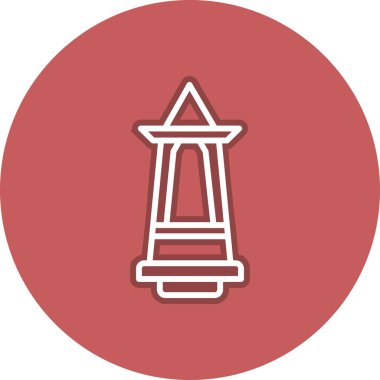 Dikilitaş Satır Çemberi Vektör Simgesi Tasarımı