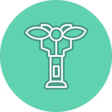 Akhet Satır Çemberi Vektör Simgesi Tasarımı