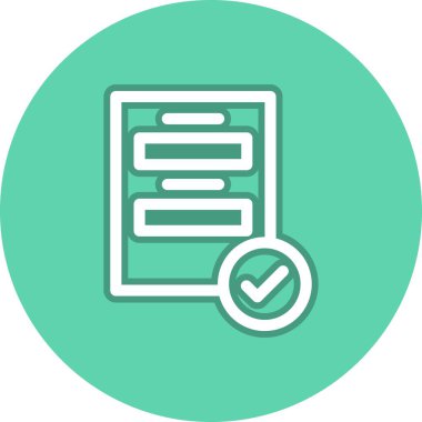 Proje Satırı Vektör Simgesi Tasarımı