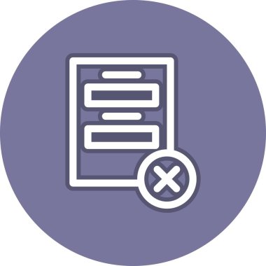 Proje Satırı Vektör Simgesi Tasarımı