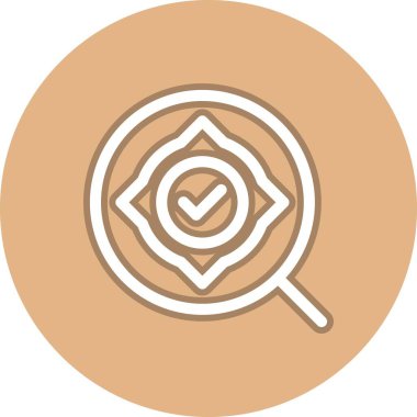 Arama Satırı Çemberi Vektör Simgesi Tasarımı