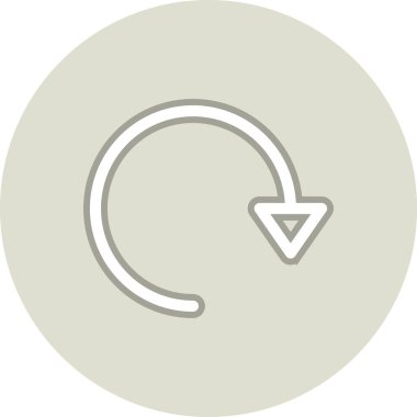 Satır Çemberi Vektör Simgesi Tasarımı