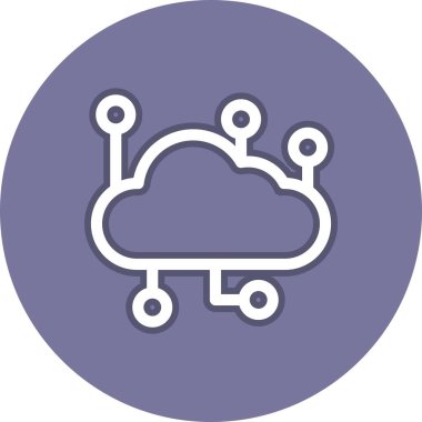 Bağlantı Satırı Çember Vektör Simgesi Tasarımı