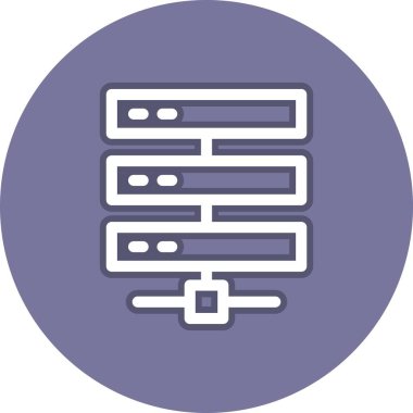 Veri Çizgisi Çemberi Vektör Simgesi Tasarımı