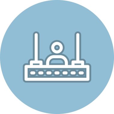 Yönlendirici Satır Çemberi Vektör Simgesi Tasarımı