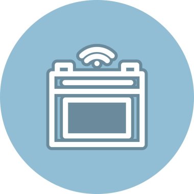 Fırın Satırı Çemberi Vektör Simgesi Tasarımı