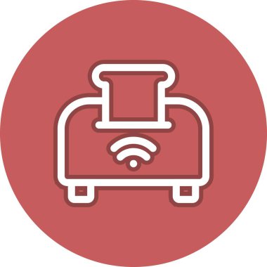 Tost Hattı Çemberi Vektör Simgesi Tasarımı