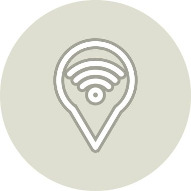 Pin Satırı Çemberi Vektör Simgesi Tasarımı