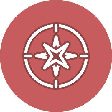 Satır Çemberi Vektör Simgesi Tasarımı Hesapla