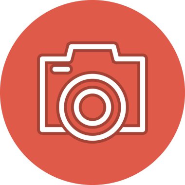 Kamera Hattı Çemberi Vektör Simgesi Tasarımı