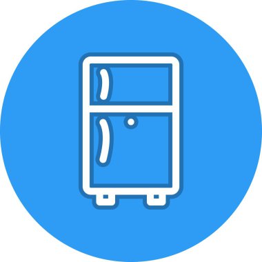 Buzdolabı Hattı Çemberi Vektör Simgesi Tasarımı