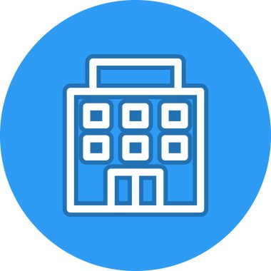 Hastane Hattı Çember Vektör Simgesi Tasarımı