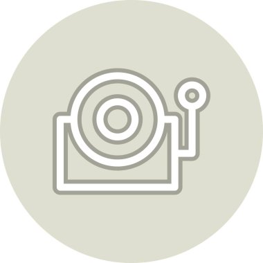 Alarm Çemberi Çemberi Vektör Simgesi Tasarımı