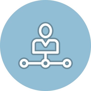 Patron Satır Çemberi Vektör Simgesi Tasarımı