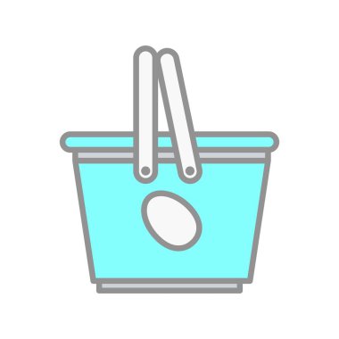 Piknik Doldurulmuş Işık Vektörü Simgesi Tasarımı