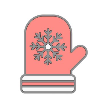 Eldiven Doldurulmuş Işık Vektörü Simgesi Tasarımı