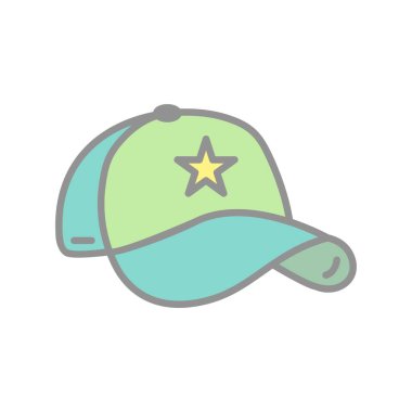 Cap Doldurulmuş Işık Vektörü Simgesi Tasarımı