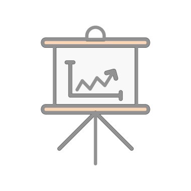 Sunum Işık Vektörü Simgesi Tasarımı
