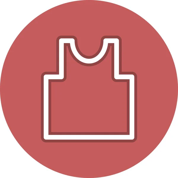 Shirt Line Circle Vector Icon Design — Stockvektor