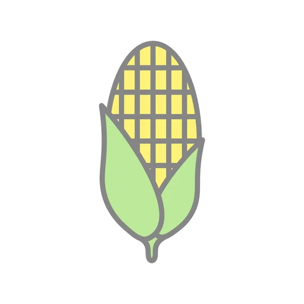 Kukorica Töltött Fény Vektor Ikon Tervezés — Stock Vector
