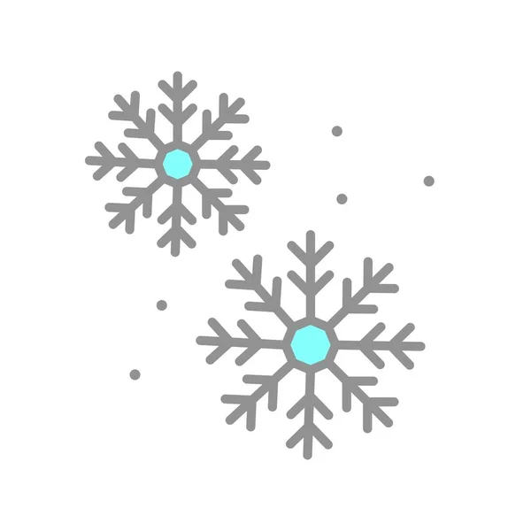 Copo Nieve Lleno Luz Vector Icono Desig — Vector de stock