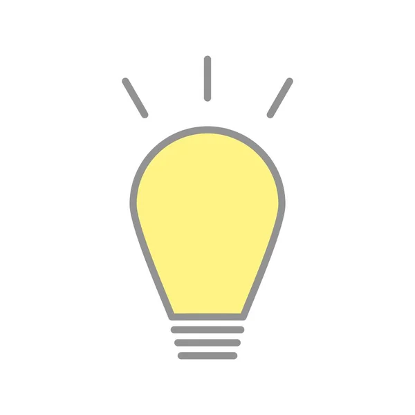 Icône Vecteur Lumière Remplie Ampoule Desig — Image vectorielle