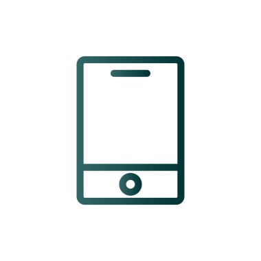 Akıllı Telefon Satırı Gradyan Vektör Simgesi Tasarımı