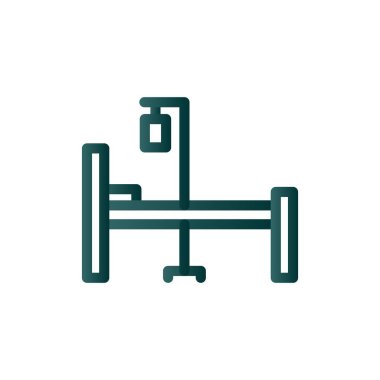 Hastanelik Satırı Gradyan Vektör Simgesi Tasarımı