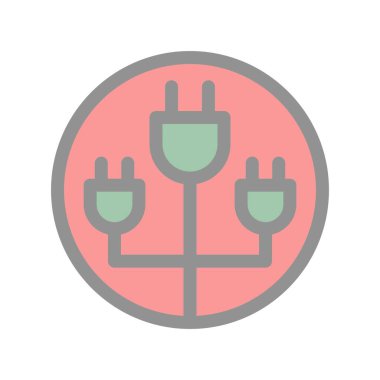 Doldurulmuş Işık Vektörü Simgesi Tasarımı