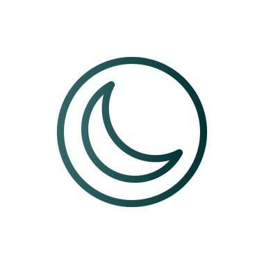 Karanlık Kip Çizgisi Gradyan Vektör Simgesi Tasarımı