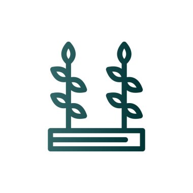 Çiftlik Çizgisi Gradyan Vektör Simgesi Tasarımı