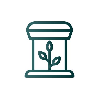 Etkin Satır Gradyan Vektör Simgesi Tasarımı