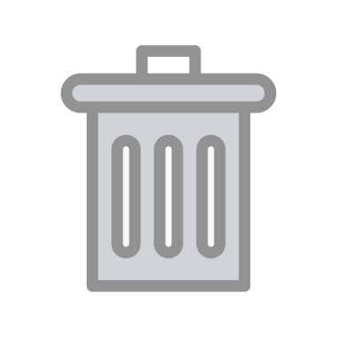 Çöp Doldurulmuş Işık Vektörü Simgesi Tasarımı 