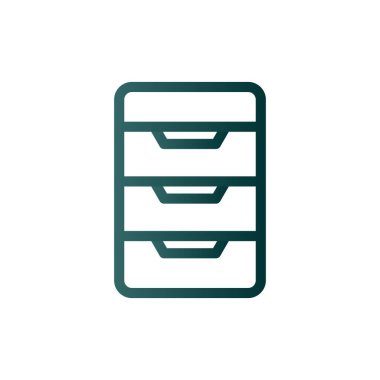 Sunucu Satırı Gradyan Vektör Simgesi Tasarımı