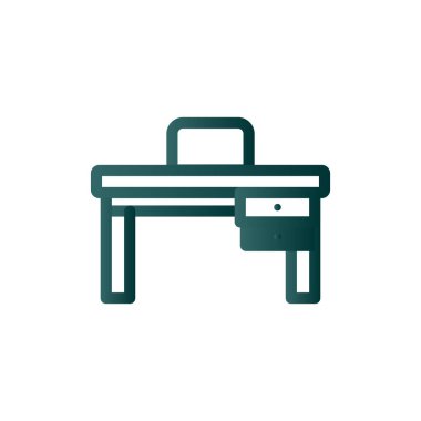 Tablo Satırı Gradyan Vektör Simgesi Tasarımı