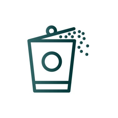 Bin Satır Gradyan Vektör Simgesi Tasarımı