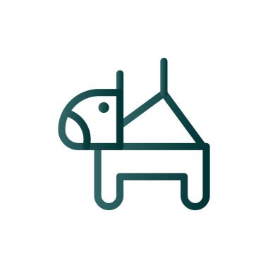 pinata Satırı Gradyan Vektör Simgesi Tasarımı