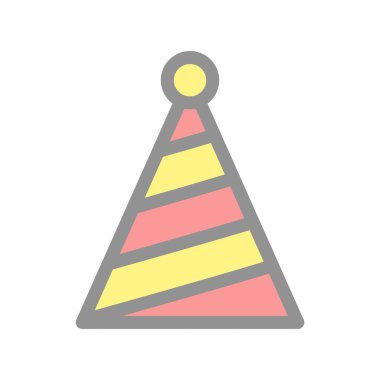 Parti Şapkası Işık Vektörü Simgesi Tasarımı