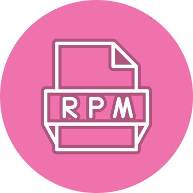 Rpm Satır Çemberi Vektör Simgesi Tasarımı