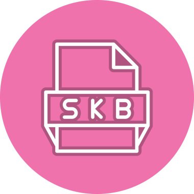 Skb Satır Çemberi Vektör Simgesi Tasarımı