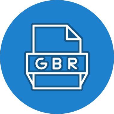 Gbr Satır Çemberi Vektör Simgesi Tasarımı