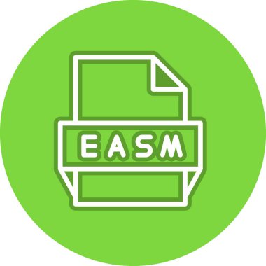 Easm Satırı Çember Vektör Simgesi Tasarımı